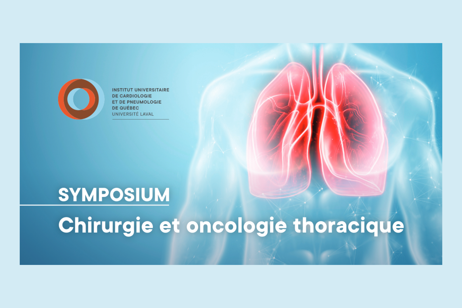 Visuel du Symposium illustrant des poumons