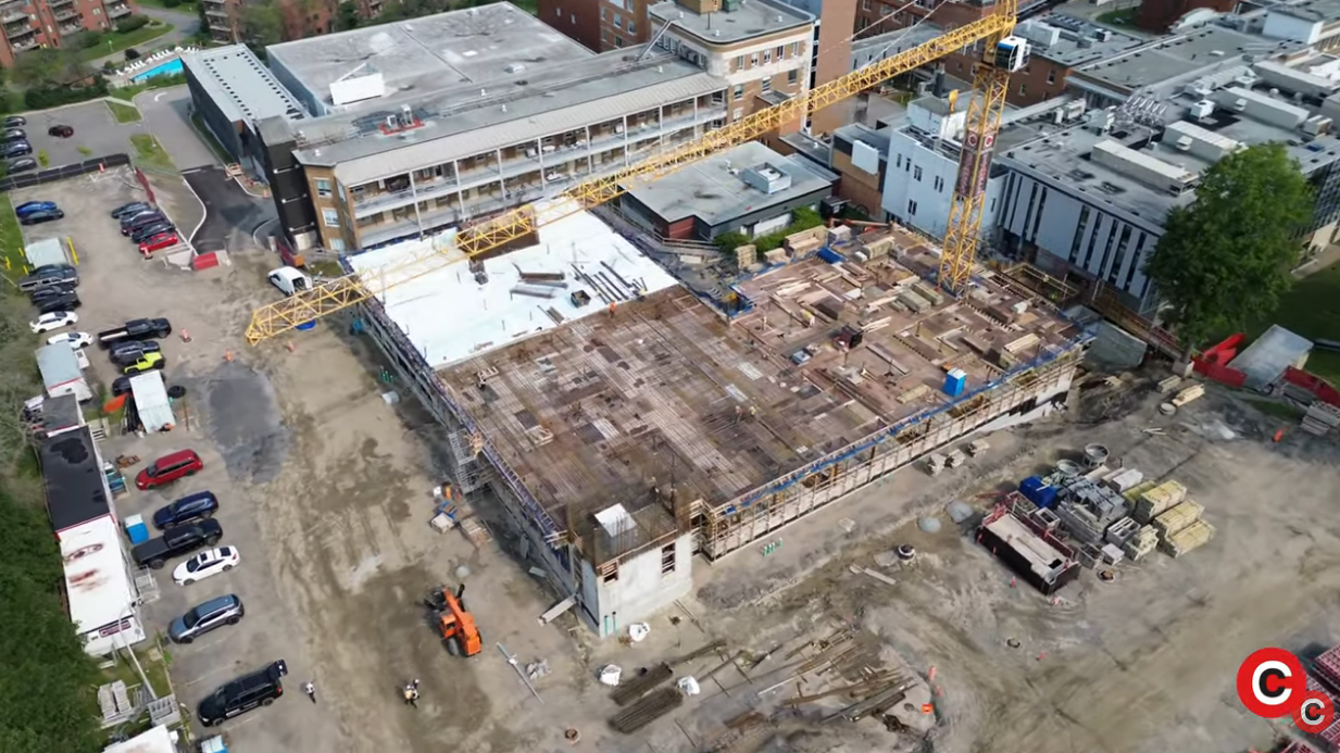 image vue du ciel du chantier