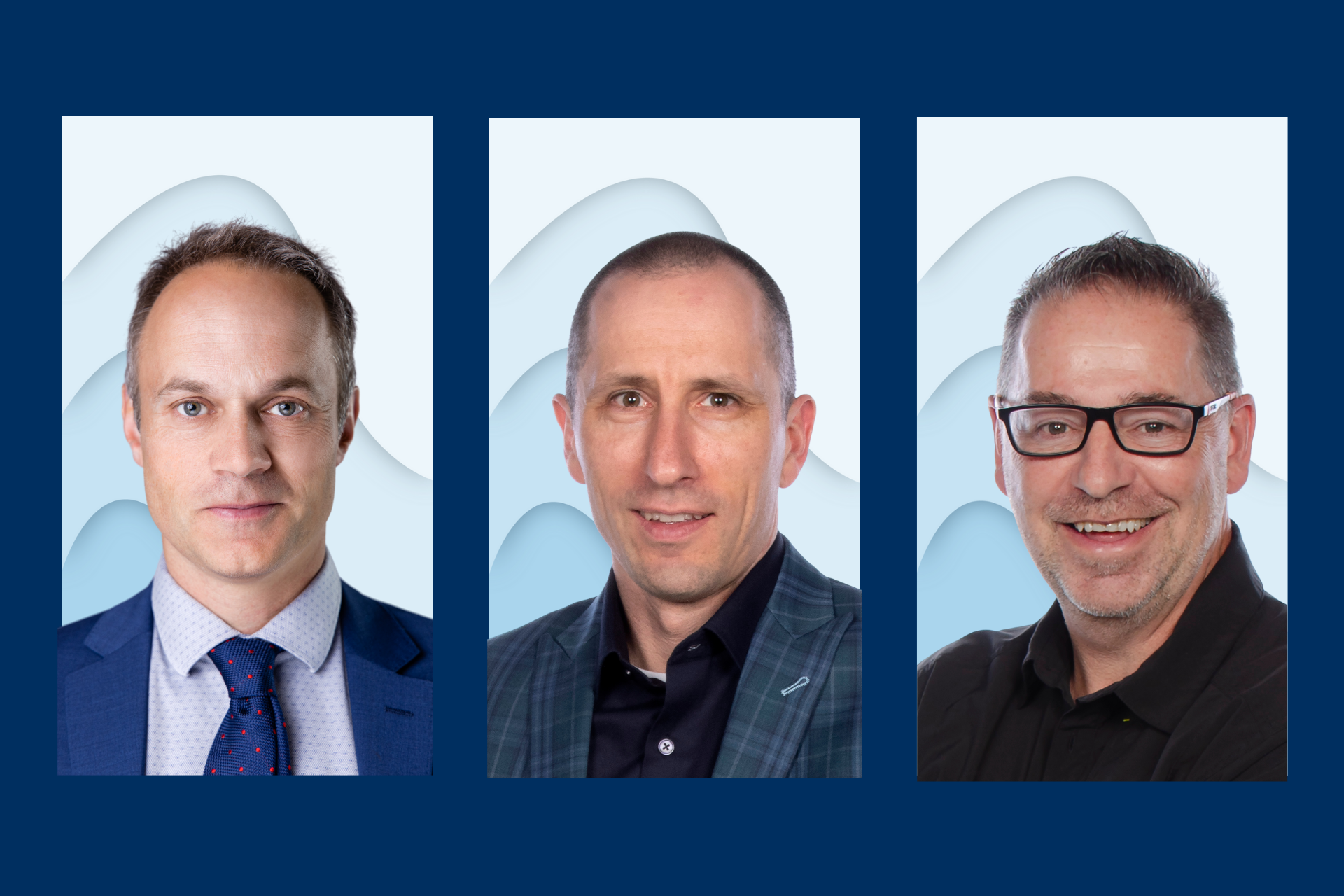 Photos des Drs Joubert, Bossé et Marette