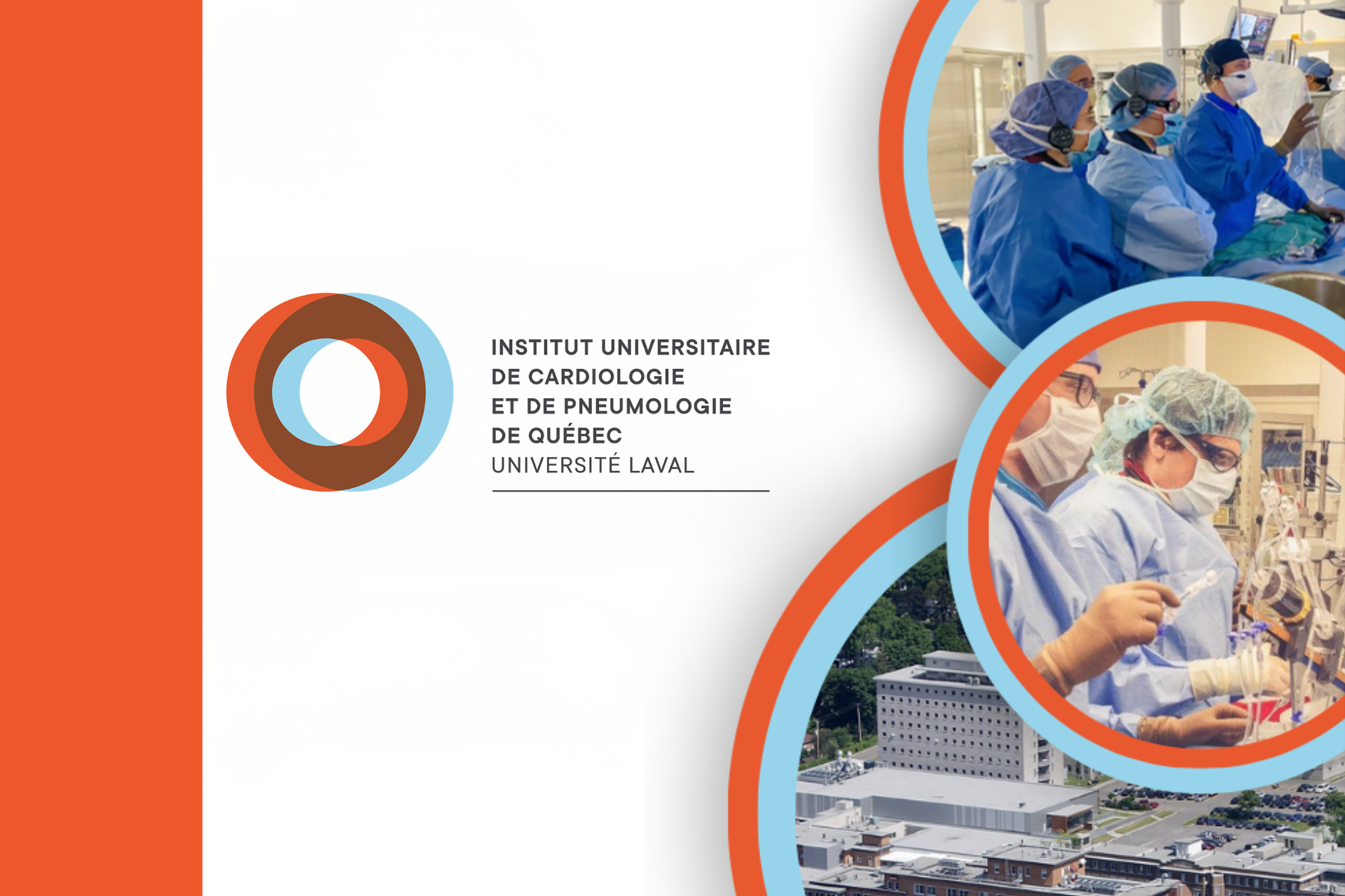 Logo de l'Institut et photos d'intervenants en action