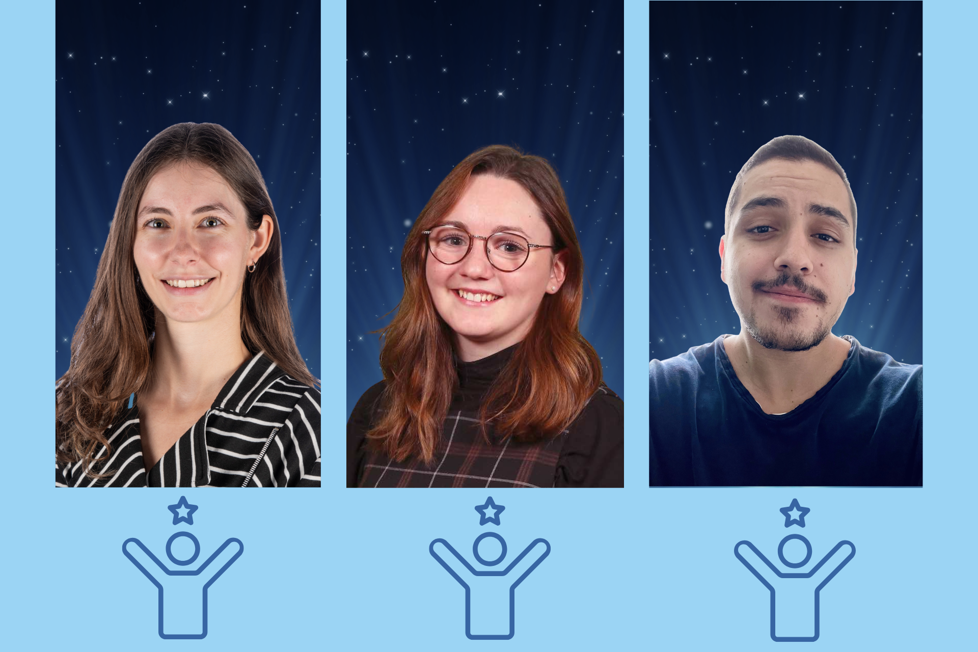 Ève Julie Tremblay , Émilie Gobeil et Felipe Emrich