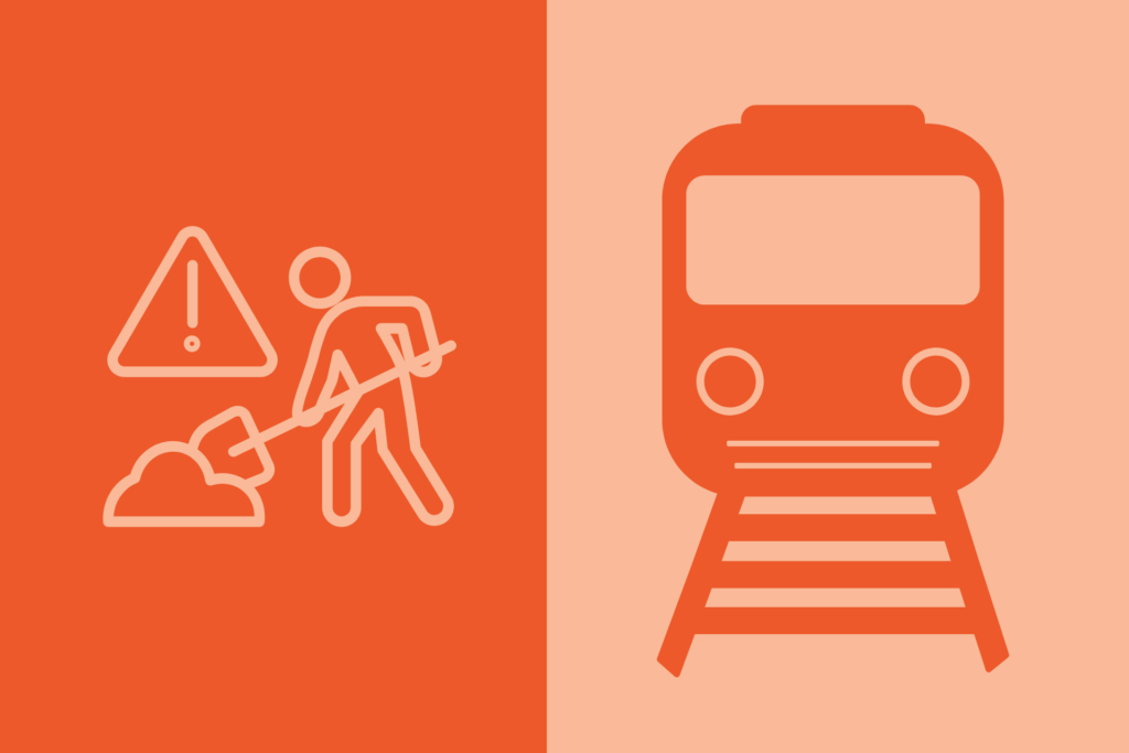 pictos de construction et de tramway