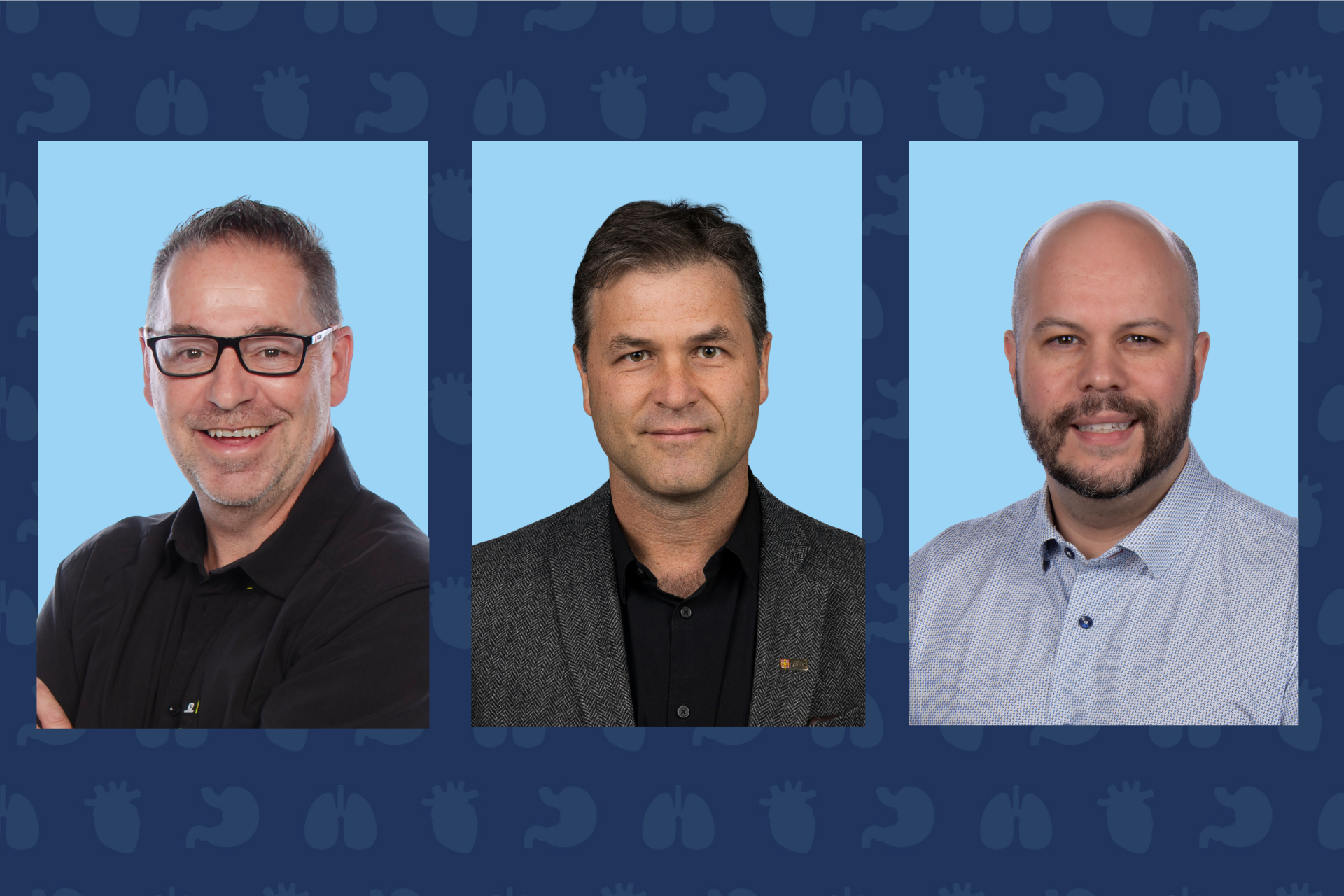 Photos des Drs André Marette, François Picard et Alexandre Caron