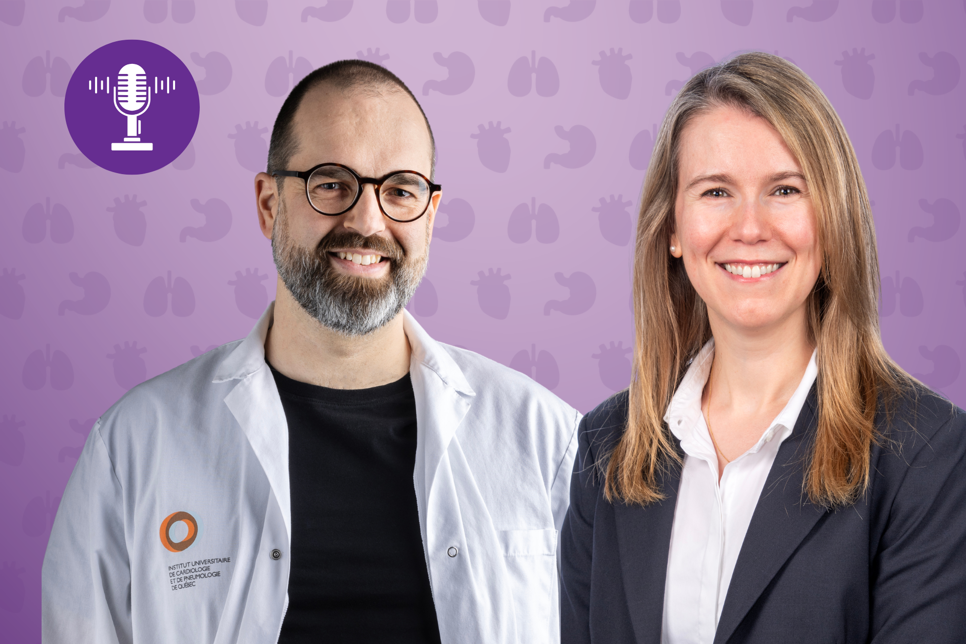 Photos de Dr Benoit Arsenault et de Dre Amélie Paquin